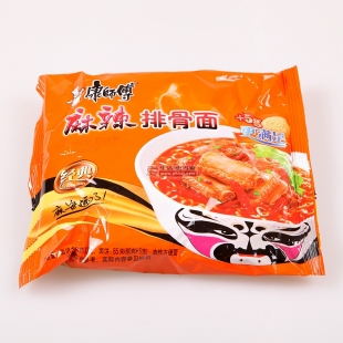 康师傅麻辣排骨面102g ￥2.9元/袋 已售20份