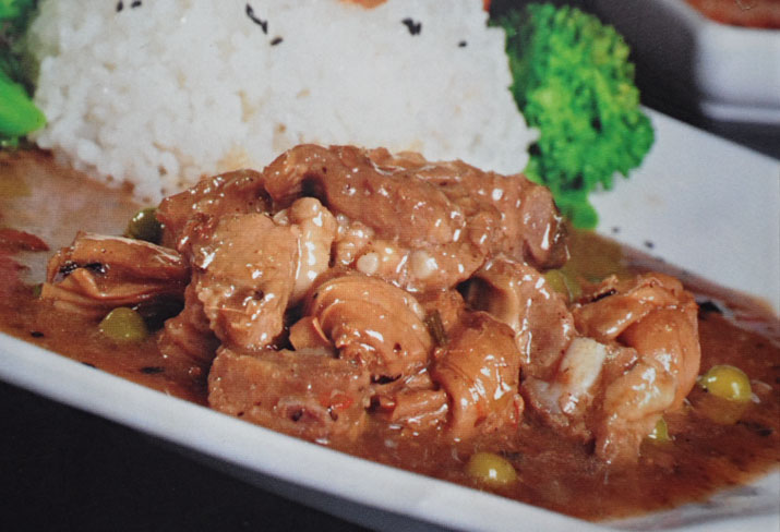 黑椒牛肉饭 ￥22元/份 已售1份库存2000份