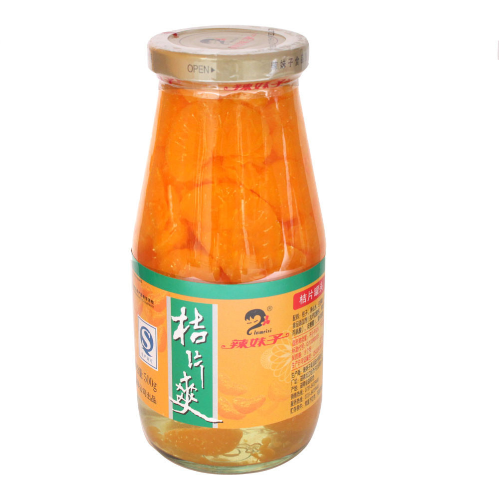 辣妹子桔片爽罐头500g ￥8.5元/罐 月售0份
