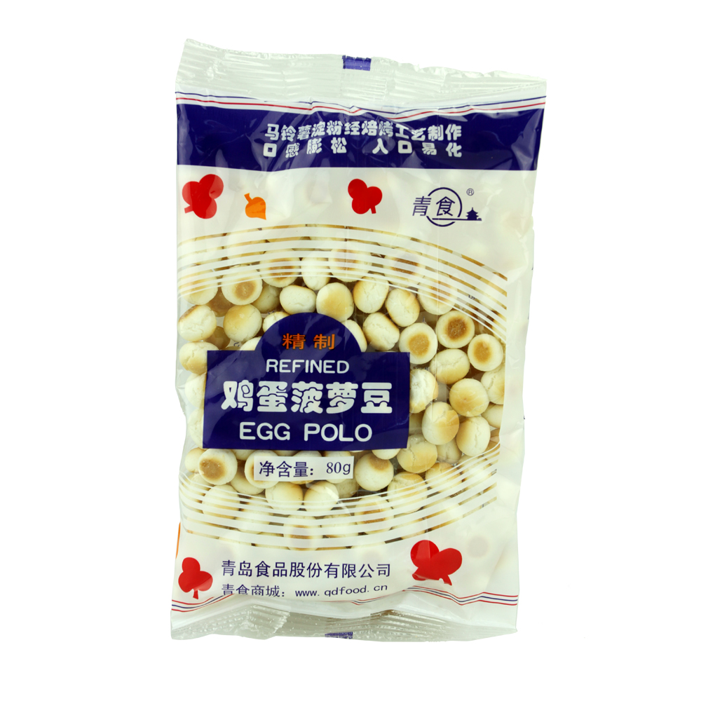 青食青食鸡蛋菠萝豆80g*3袋 ￥6.6元/袋 已售0份