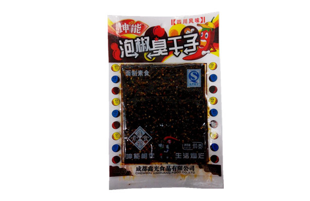 泡椒臭干子80g ￥1.8元/袋 已售28份