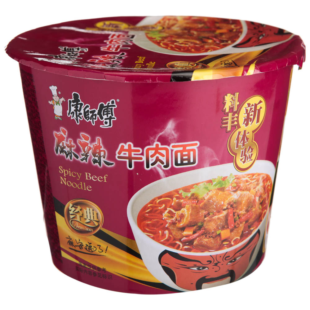 康师傅方便面麻辣牛肉面 ￥4元/桶 已售13份