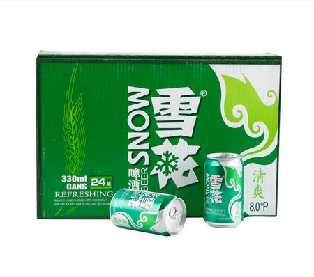 330ml雪花啤酒清爽(拉罐)1件24罐 ￥48元/件 已售17份