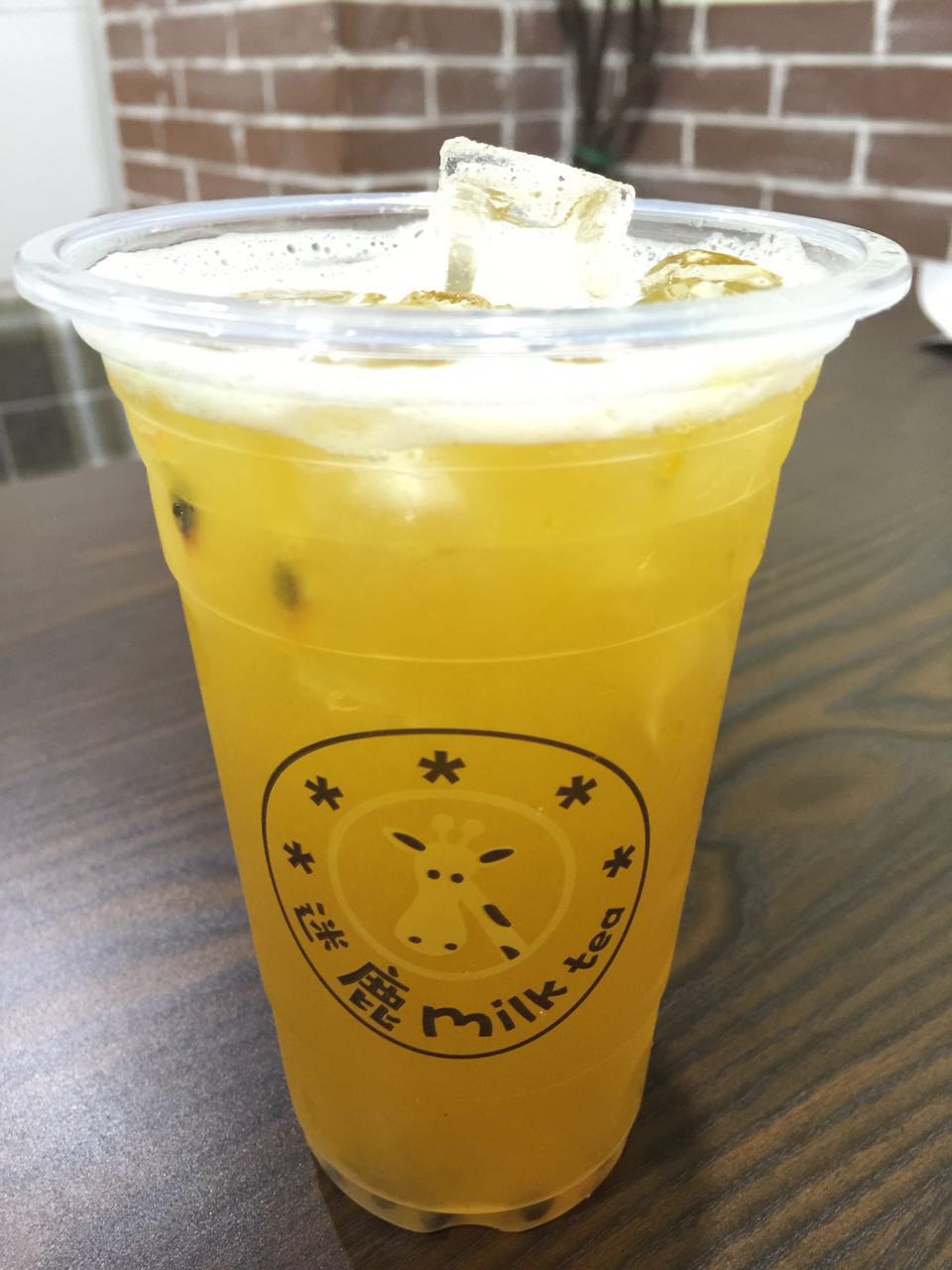 百香果绿茶(冷,热) ￥9元/杯 已售6份