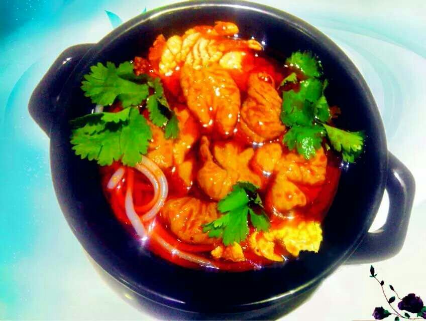 泡椒肥肠米线(大份) ￥13元/份 已售2份