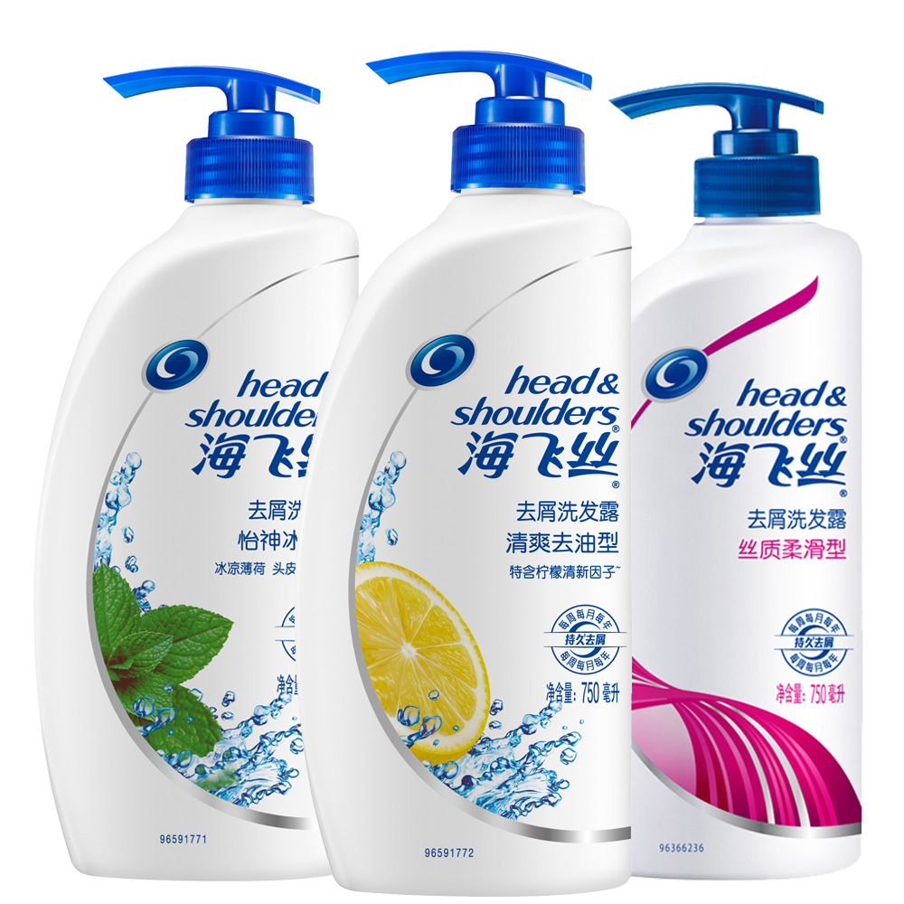 t海飞丝洗发露750ml ￥86.8元/瓶 已售0份