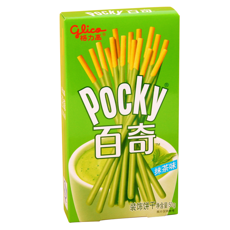 格力高 百奇抹茶味装饰饼干 50g ￥6.2元/盒 已售0份库存20盒